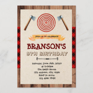 INVITATION LUMBERJACK