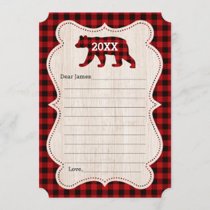 Invitation Lumberjack Premier anniversaire heure Capsule Guid