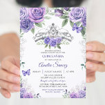Invitation Lumière violet Espagnol fille douce 16e anniversai<br><div class="desc">Petite Espagnole Violet Douce 16ème Anniversaire Invitation Mis Quince Anos,  15ème Anniversaire, </div>