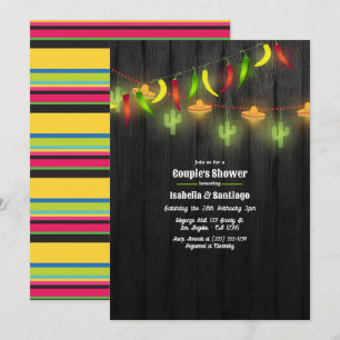 Invitation Lumières de Chaîne de Fête Fiesta Cérémonie de Cou