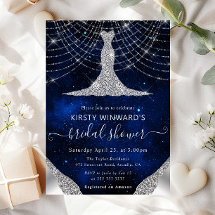Invitation Lumières de mariage "Diamond Dress" et guirlande à