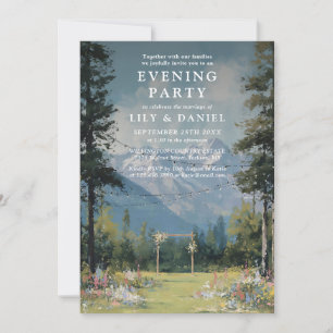 Invitation Lumières de montagne en guirlande pour mariage soi