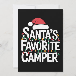 Invitation Lumières de Noël du campeur préféré du Père Noël C