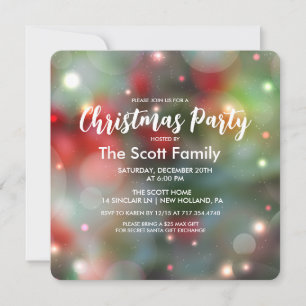 Invitation Lumières Fête de Noël
