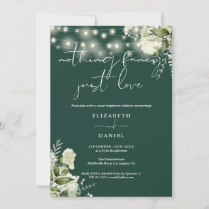 Invitation Lumières Guirlande de Verdure Mariage Réception