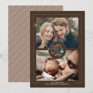 Invitation Lumières scintillantes nuits de cacao chaud Deux P