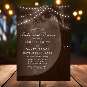 Invitation Luminaires Brown Rustique Arbre