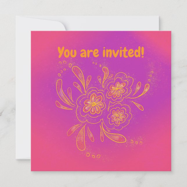 Invitation lumineuse (Devant)