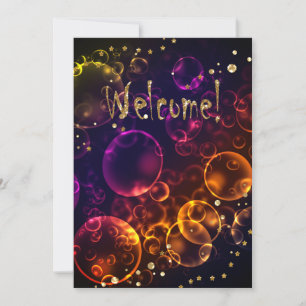 Invitation Lumineuses lentilles mythiques bokeh effet bulles