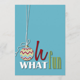 Invitation lunatique de fête de Noël d'amusement