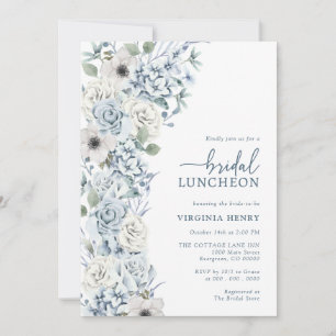 Invitation Lunch élégant floral pour la mariée