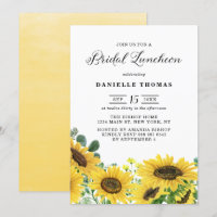 Luncheon nuptial rustique tournesol et eucalyptus