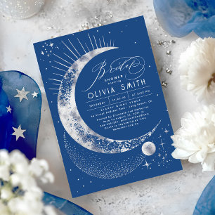 Invitation Lune de nuit étoilée Mystique Fête des mariées cél
