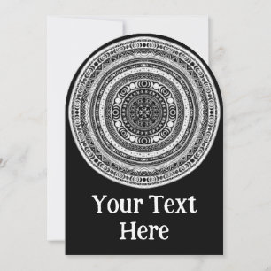 Invitation Lune Enfant Mandala Triple Lune Sorcière