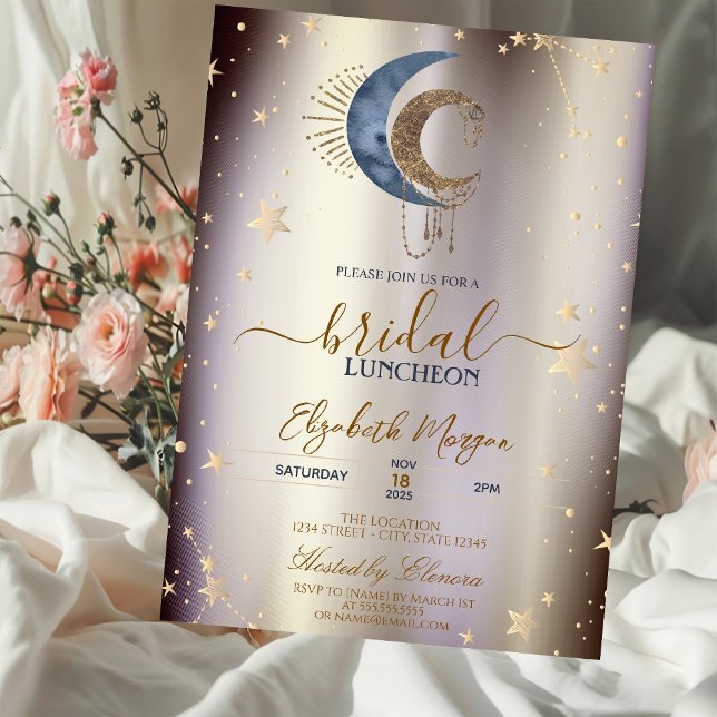 Invitation Lunettes célestes, étoiles, déjeuner de mariage ma (Créateur téléchargé)