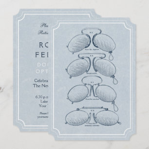 Invitation Lunettes de cru de retraite d'optométriste