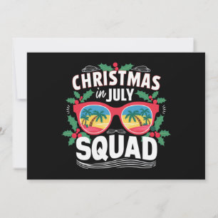 Invitation Lunettes de soleil Christmas In July Squad Été Pla