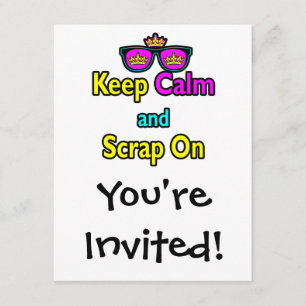 Invitation Lunettes de soleil couronne Hipster Gardez votre c