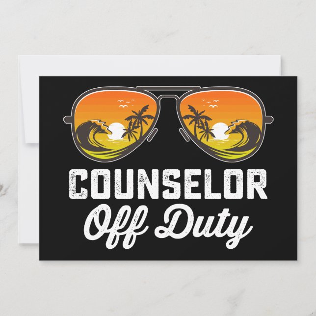 Invitation Lunettes de soleil de conseiller hors service Dern (Devant)