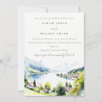Lungern Suisse Aquarelle Mariage Shower