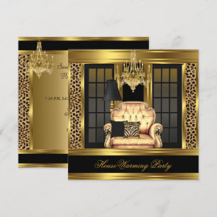 Invitation Lustre de fête de pendaison de crémaillère élite C