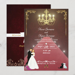 Invitation Lustre doré