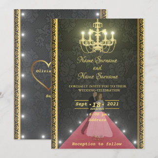 Invitation Lustre doré
