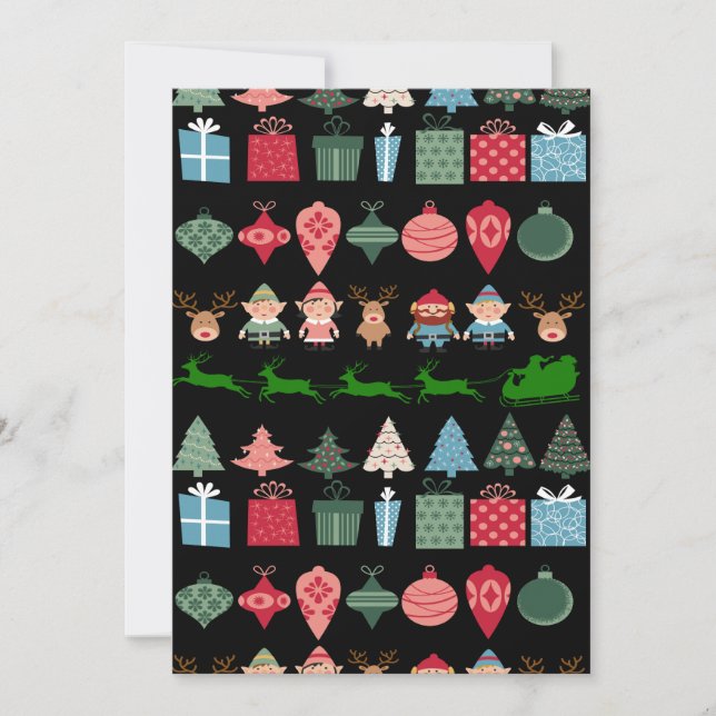 Invitation Lutins de Noël et plus (Devant)