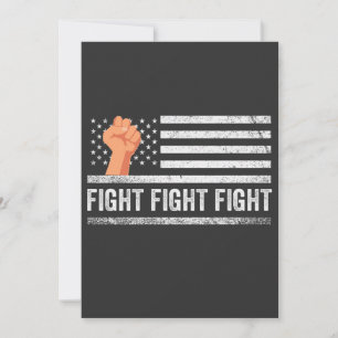 Invitation Lutte contre Trump Drapeau américain Patriotique