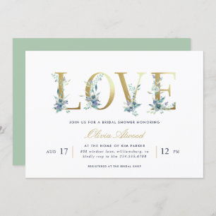 Invitation Luxe Floral Bridal Showeuse