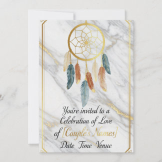 Invitation Luxe Marbre Doré