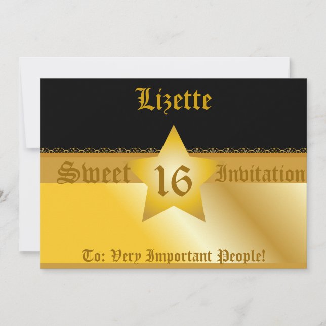 Invitation Luxueuse Mail Sweet sixteen!-Cust. (Devant)