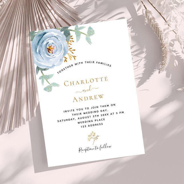 Invitation Luxueuse mariage de luxe à la végétation fleurie b (Créateur téléchargé)