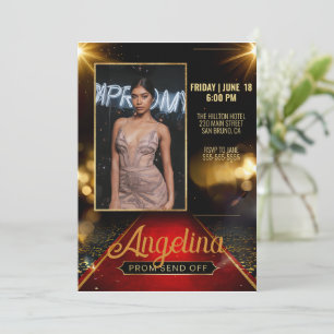 Invitation Luxueux Prom Envoyer Hors Graduation Tapis rouge