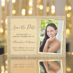 Invitation Luxury Gold Parties scintillant Sweet 16 Enregistr<br><div class="desc">Luxury Gold Sparkle Parties scintillant Sweet sixteen Monogramme Nom et initiale Enregistrer la date Anniversaire Fête Photo Invitation. Cette image enregistrer la date invitation est parfait pour la Parties scintillant étincelante Sweet 16 Anniversaire Fête qui cherche à célébrer dans le style. Vous pouvez mettre à jour la carte d'invitation pour...</div>