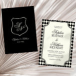Invitation Luxury Old Money Black Vintage Ivory Wedding<br><div class="desc">This is a Luxury Old Money Black Vintage Ivory Wedding Invitation!</div>