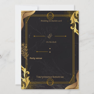 Invitation luxury wedding invite