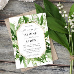 Invitation Lys de la Vallée White Floral Arch Mariage<br><div class="desc">Envoyez à vos invités une belle faire-part de mariage avec votre belle Lily of the Valley White Floral Arch Faire-part de mariage. Les flores d'aquarelle peintes à la main, avec Lily de la Vallée, créent les fondations de votre Lily de la Vallée Invitations de Mariage Floral. Votre oeuvre d'art dessinée...</div>