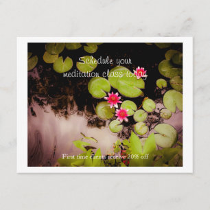 Invitation Lys d'eau et étang de koi