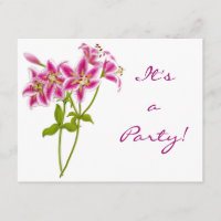 Invitation Lys Tigre Rose