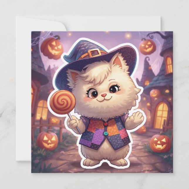 Invitation M. Bluffy – Le doux bluffeur d'Halloween (Devant)