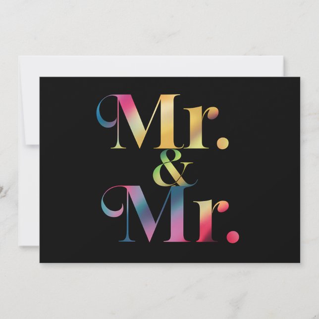 Invitation M. & M. Gay Bachelor Party Mariage gay (Devant)