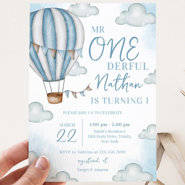 Invitation M. Onderful Anniversaire (Créateur téléchargé)