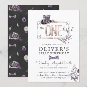 Invitation M. Onederful   Vintage Gentleman Royal