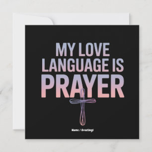 Invitation Ma Langue D'Amour Est La Prière Jésus Conception C
