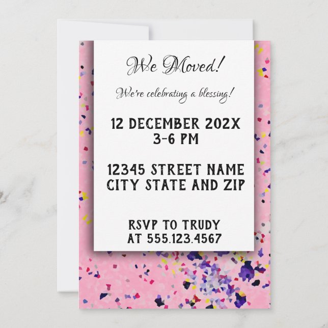 Invitation Ma Maison Est Mon Sanctuaire Accueil Bénédiction I (Dos)