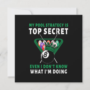 Invitation Ma stratégie de billard est même