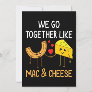 Invitation Mac et Fromage Lui Cadeau Sa nourriture Amoureux V