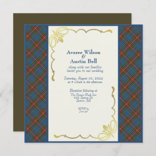 Invitation MacBeth Tartan Plaid Mariage