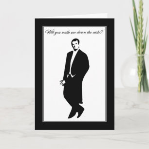 Invitation M'accompagneras-tu à l'autel ? Église de mariage